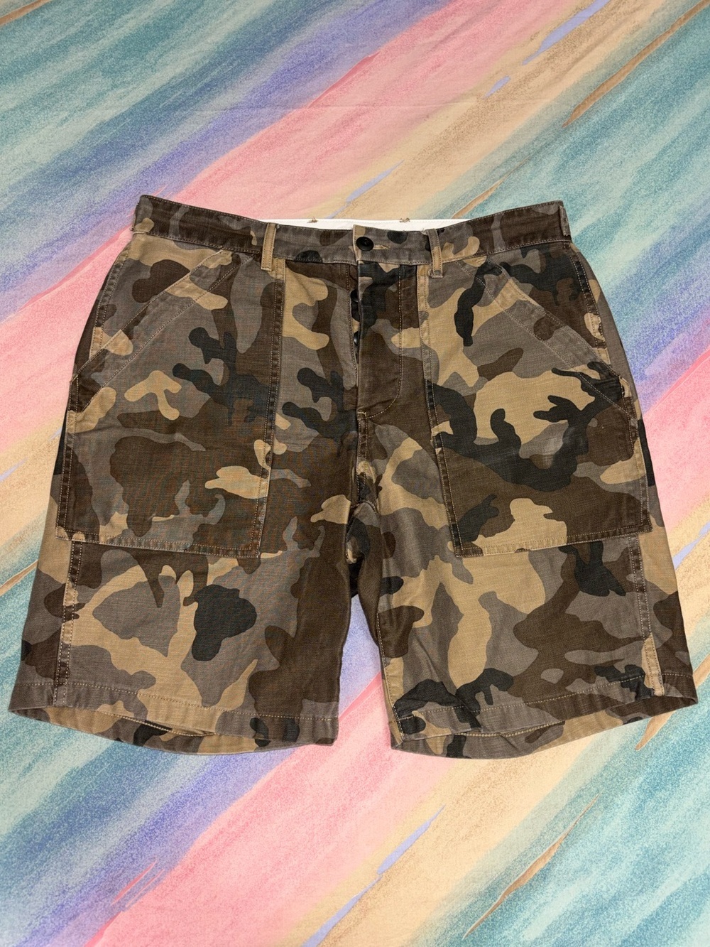 Wallace and Barnes Shorts Mens size 32 Camouflage Military Utility Shorts